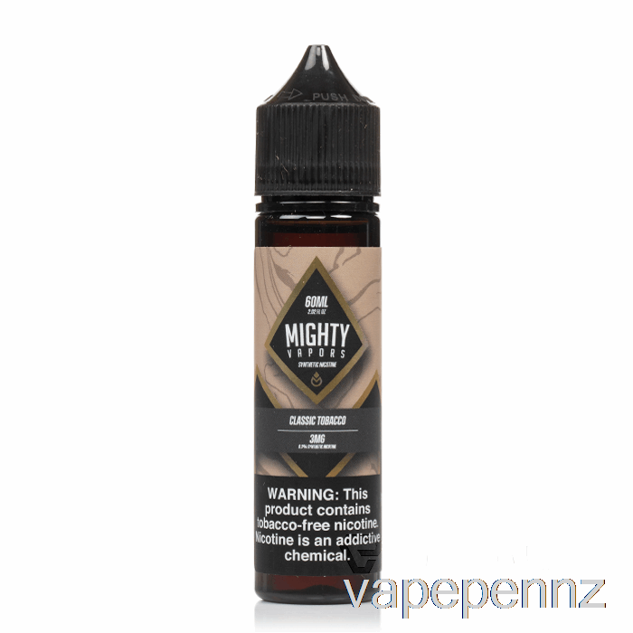 Classic Tobacco - Mighty Vapors - 60mL 0mg VAPE NZ